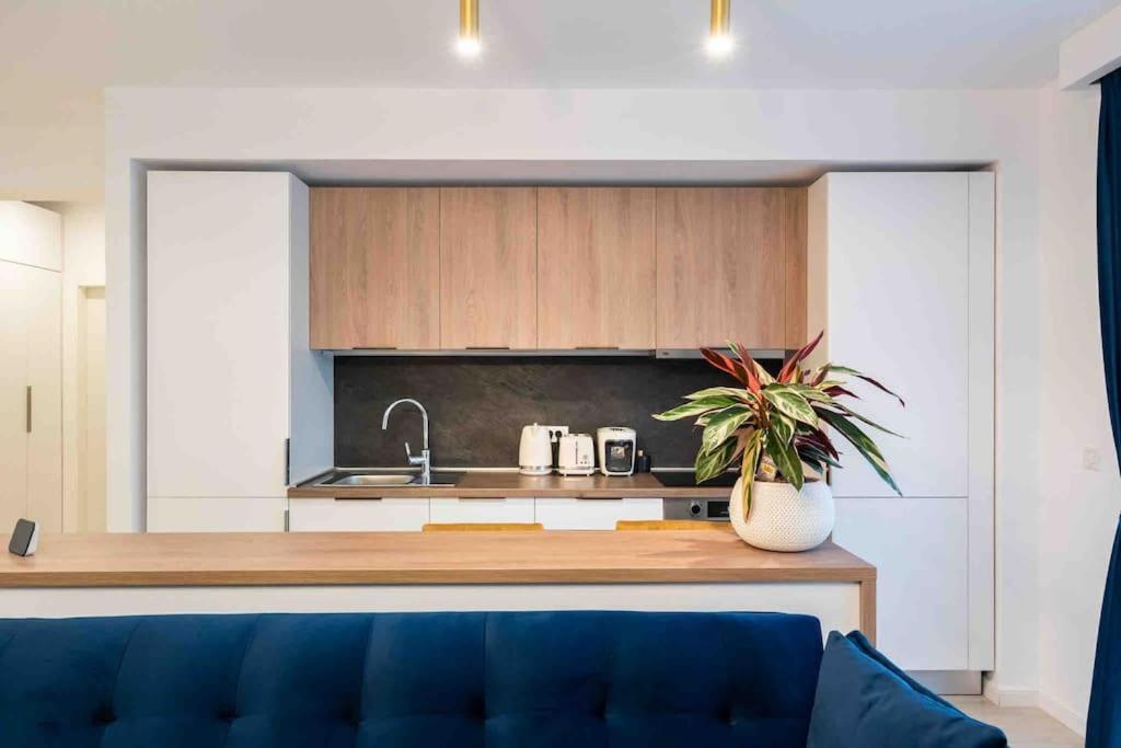 Blue Velvet Apartment Bukares Bagian luar foto