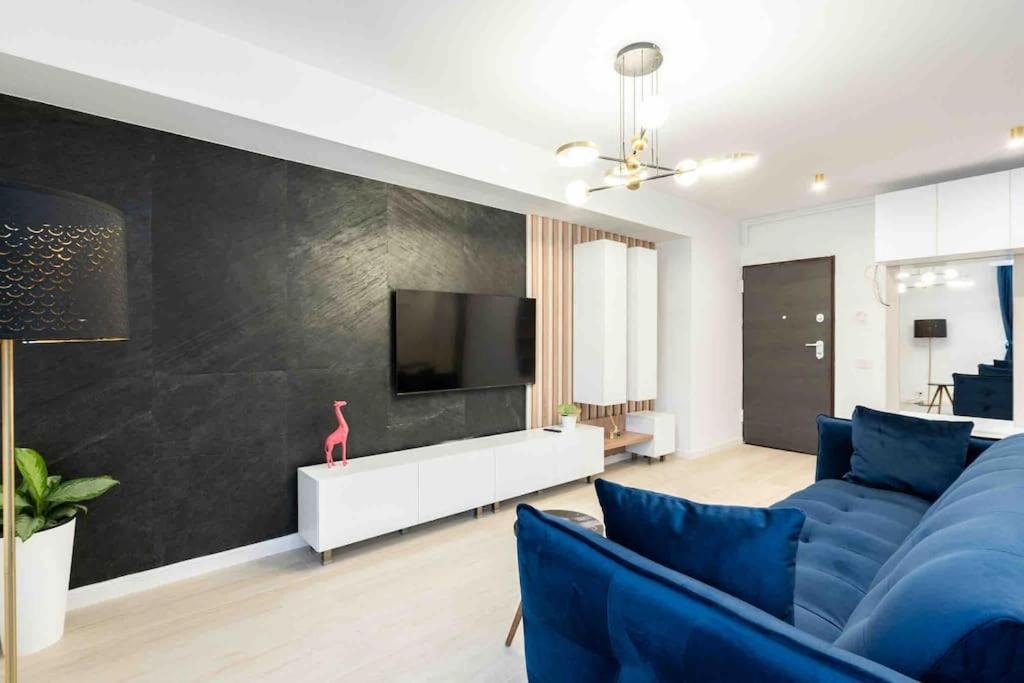 Blue Velvet Apartment Bukares Bagian luar foto