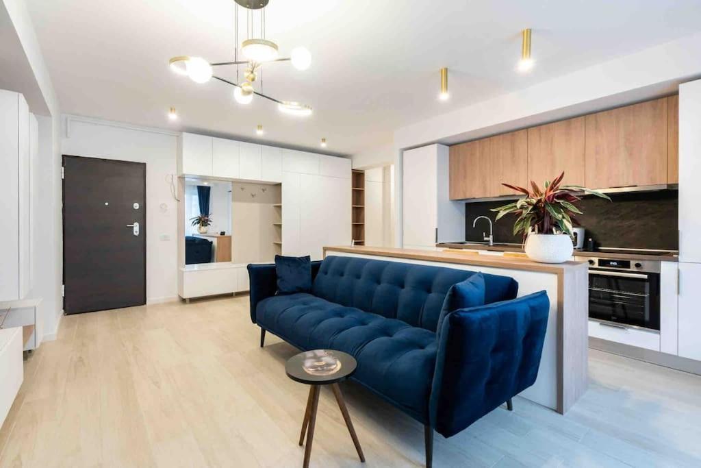 Blue Velvet Apartment Bukares Bagian luar foto